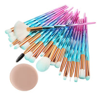 20Pcs Diamond Makeup Brushes Set Powder Foundation Blush Blending Eye shadow Lip Cosmetic Beauty Make Up Brush pincel maquiagem