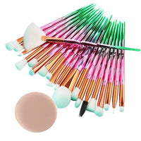 20Pcs Diamond Makeup Brushes Set Powder Foundation Blush Blending Eye shadow Lip Cosmetic Beauty Make Up Brush pincel maquiagem