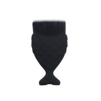 FLD 1Pcs Professional Mermaid Shape Makeup Brush  Foundation Cosmetic Fish Brush Makeup Tools 4 ColorsPowder Face Brush