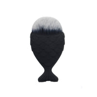 FLD 1Pcs Professional Mermaid Shape Makeup Brush  Foundation Cosmetic Fish Brush Makeup Tools 4 ColorsPowder Face Brush