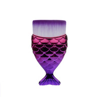 FLD 1Pcs Professional Mermaid Shape Makeup Brush  Foundation Cosmetic Fish Brush Makeup Tools 4 ColorsPowder Face Brush