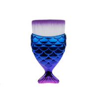FLD 1Pcs Professional Mermaid Shape Makeup Brush  Foundation Cosmetic Fish Brush Makeup Tools 4 ColorsPowder Face Brush