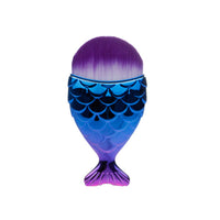 FLD 1Pcs Professional Mermaid Shape Makeup Brush  Foundation Cosmetic Fish Brush Makeup Tools 4 ColorsPowder Face Brush