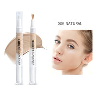 QIBEST New Arrival Rotating Concealer Pen Waterproof Full Coverage Repairing Stick Brighten Nude Makeup Concealer Easy to use