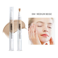 QIBEST New Arrival Rotating Concealer Pen Waterproof Full Coverage Repairing Stick Brighten Nude Makeup Concealer Easy to use