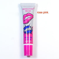 Romantic Bear Hot Selling Waterproof Lipstick Famous Brand Beauty Red Wow Makeup Matte Lip Gloss Impermeavel lip gloss Cosmetics