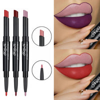 2 in 1 Lip Liner Lipstick Pencil Matte Waterproof Lipliner Red Lips Liners Pen Stick Long Lasting Sexy Makeup Professional