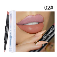 2 in 1 Lip Liner Lipstick Pencil Matte Waterproof Lipliner Red Lips Liners Pen Stick Long Lasting Sexy Makeup Professional