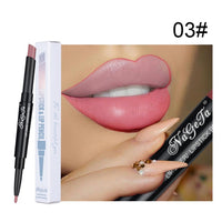 2 in 1 Lip Liner Lipstick Pencil Matte Waterproof Lipliner Red Lips Liners Pen Stick Long Lasting Sexy Makeup Professional