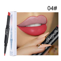 2 in 1 Lip Liner Lipstick Pencil Matte Waterproof Lipliner Red Lips Liners Pen Stick Long Lasting Sexy Makeup Professional