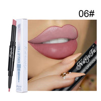 2 in 1 Lip Liner Lipstick Pencil Matte Waterproof Lipliner Red Lips Liners Pen Stick Long Lasting Sexy Makeup Professional