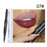 2 in 1 Lip Liner Lipstick Pencil Matte Waterproof Lipliner Red Lips Liners Pen Stick Long Lasting Sexy Makeup Professional