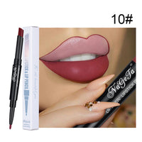 2 in 1 Lip Liner Lipstick Pencil Matte Waterproof Lipliner Red Lips Liners Pen Stick Long Lasting Sexy Makeup Professional