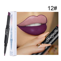 2 in 1 Lip Liner Lipstick Pencil Matte Waterproof Lipliner Red Lips Liners Pen Stick Long Lasting Sexy Makeup Professional