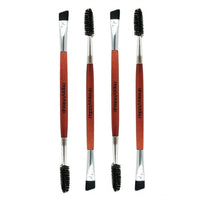 2018 NEW Eyebrow Brush Beauty Makeup Wood Handle Eyebrow Brush Eyebrow Comb Double Ended Brushes Brushes Make Up 1031