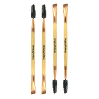 2018 NEW Eyebrow Brush Beauty Makeup Wood Handle Eyebrow Brush Eyebrow Comb Double Ended Brushes Brushes Make Up 1031
