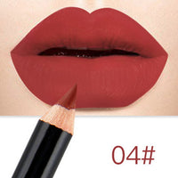 Manooby Matte Lip Stick Pencil  Batom Mate Sexy Red Lips Tint Contour Makeup Lasting Rouge Lipstick 2 In 1 Waterproof Lipliner