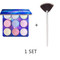 CmaaDu Chameleon Highlighter Palette Starry Sky Series Powder Brighten Iluminador Maquiagem Shimmer Glow Kit Professional Makeup