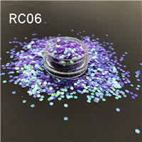 Eco-friendly Body Face Nail Fairy Confetti Christmas Decorated Sequin Pink Opal Iridescent Rainbow Chunky Glitter