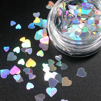 Mix Colorful Heart Optional Monochrome Eye Powder Shadow Women Beauty Eye Make Up Shinning Glitter Powder Makeup CHT7