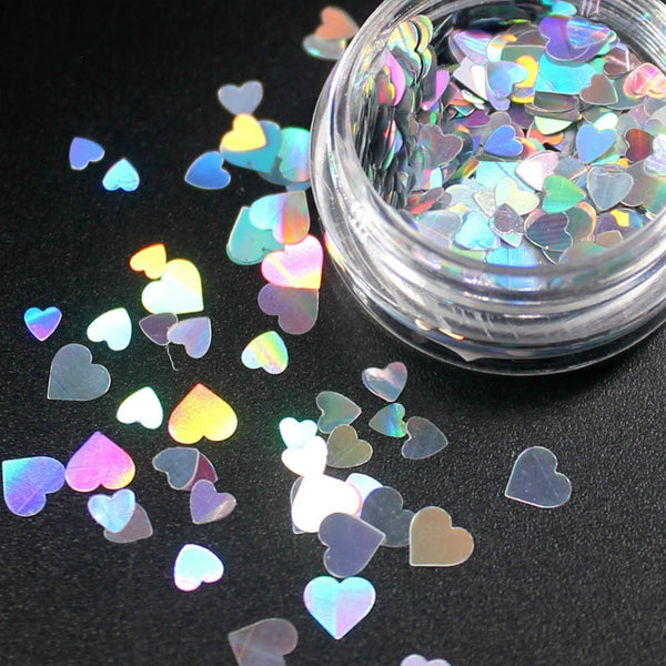 Mix Colorful Heart Optional Monochrome Eye Powder Shadow Women Beauty Eye Make Up Shinning Glitter Powder Makeup CHT7