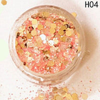 New 2018 Hybrid Sequins Glitter Round Colorful Glitter Pots Nail Face body Shadow Glitter Beauty Makeup