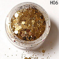 New 2018 Hybrid Sequins Glitter Round Colorful Glitter Pots Nail Face body Shadow Glitter Beauty Makeup