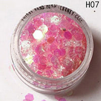 New 2018 Hybrid Sequins Glitter Round Colorful Glitter Pots Nail Face body Shadow Glitter Beauty Makeup