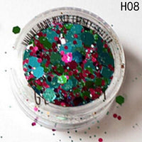 New 2018 Hybrid Sequins Glitter Round Colorful Glitter Pots Nail Face body Shadow Glitter Beauty Makeup