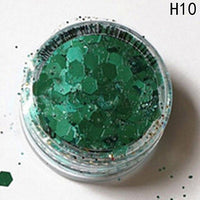 New 2018 Hybrid Sequins Glitter Round Colorful Glitter Pots Nail Face body Shadow Glitter Beauty Makeup